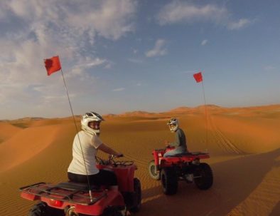 Quad biking in the desert of Morocco with our sahara tours